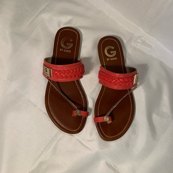 Guess Sandles Women’s Size 7 Salmon - Picture 2 of 15